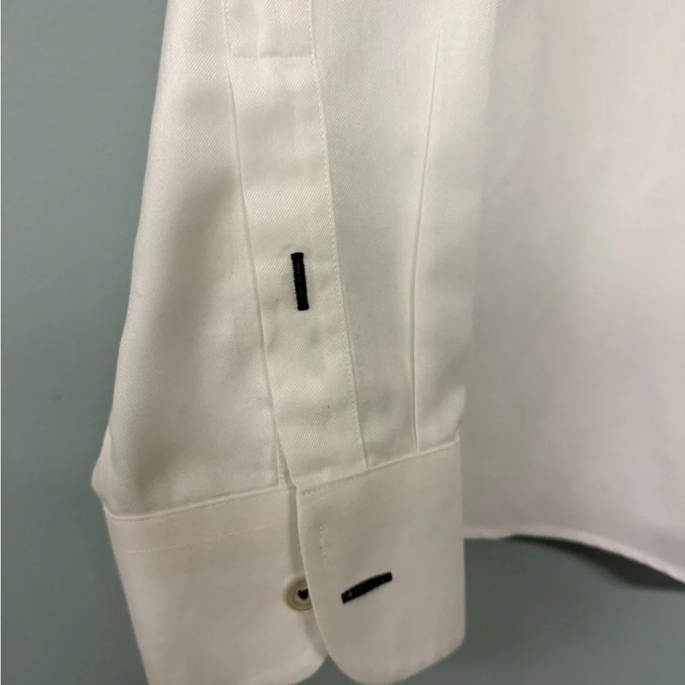 UNTUCKit White Men's Dress Shirt - Long Sleeve Button Front XL - Picture 3 of 4